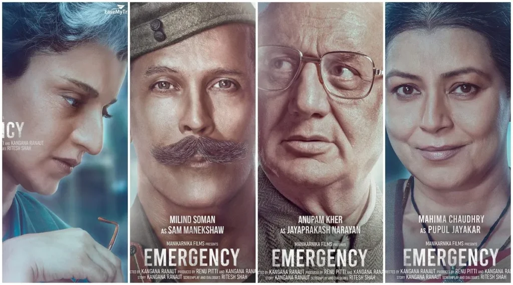 Emergency first look posters Who plays who in Kangana Ranaut film 1200